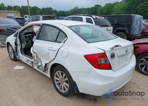 2012 Honda Civic Ex-L из США, поврежденный, VIN 2HGFB2F98CH506487